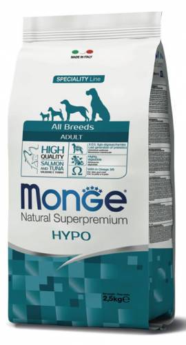 Monge Dog All Breeds Adult Hypo con salmone e tonno 12 kg - Natural Superpremium - Giardango