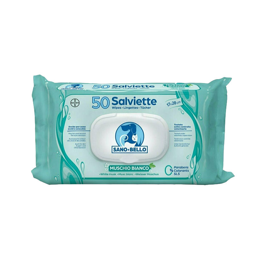 Salviettine Detergenti Sano&Bello per cani e gatti - Giardango