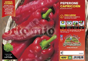 Peperone Corno Rosso Pescarese Capricorn Vaschetta 6 Piantine - Giardango