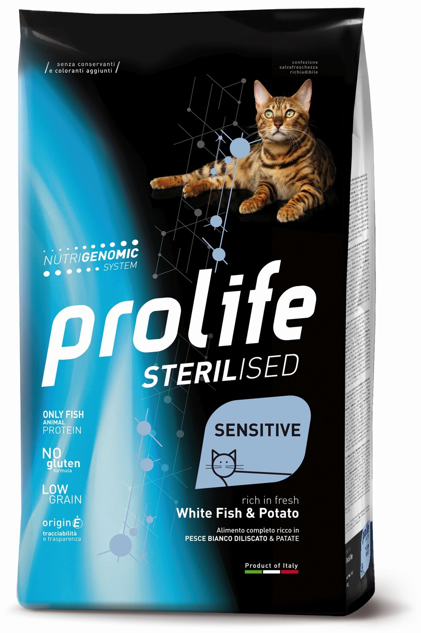 Prolife Sterilised Sensitive Pesce Bianco e Patate 400 g - Giardango