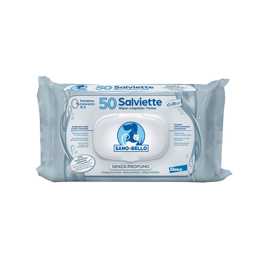 Salviettine Detergenti Sano&Bello per cani e gatti - Giardango