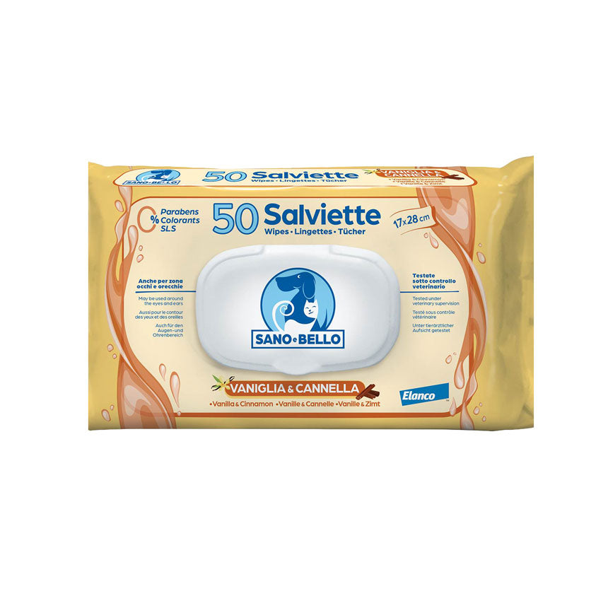 Salviettine Detergenti Sano&Bello per cani e gatti - Giardango