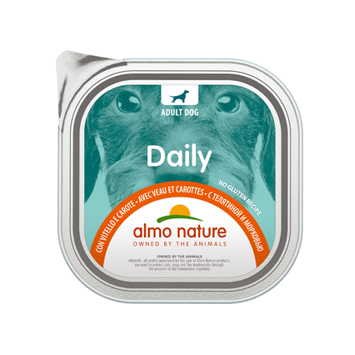 Almo Nature Daily con Vitello e Carote