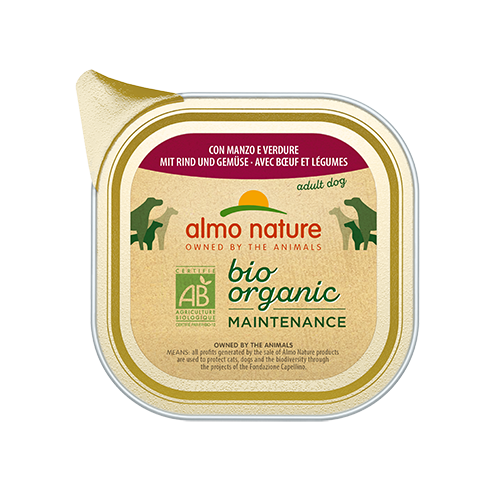 Almo Nature Bio Organic con Manzo e Verdure