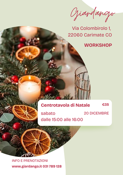 Workshop Centrotavola di Natale