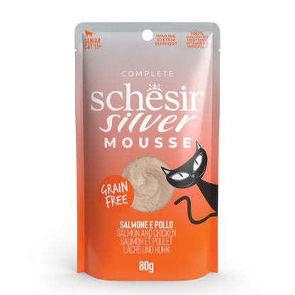 Schesir Silver Salmone e pollo in mousse 80g