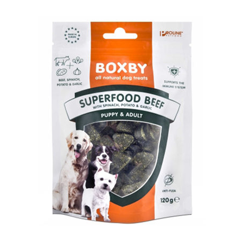 Boxby Superfood con Manzo, Spinaci e Aglio 120 g