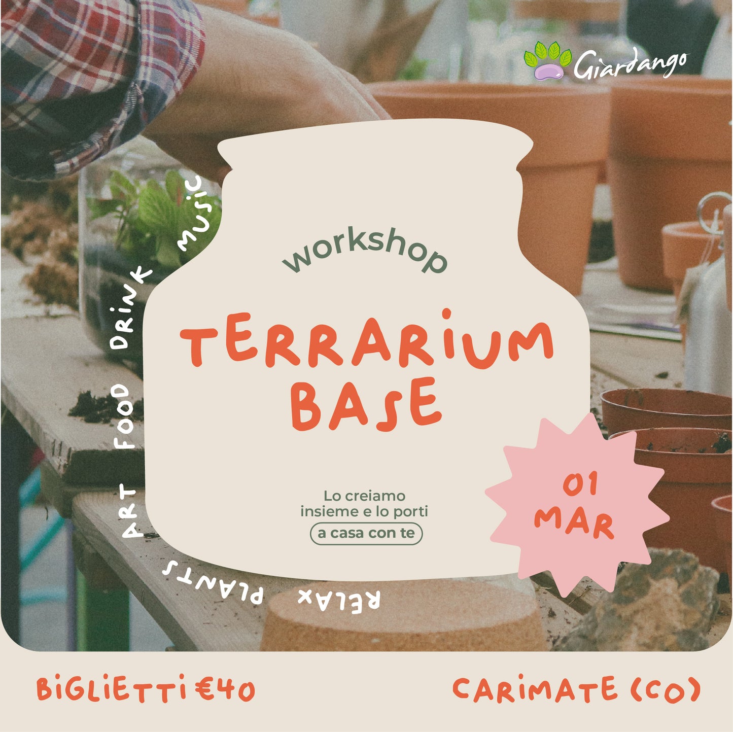 Workshop Terrarium Base - NUOVE DATE