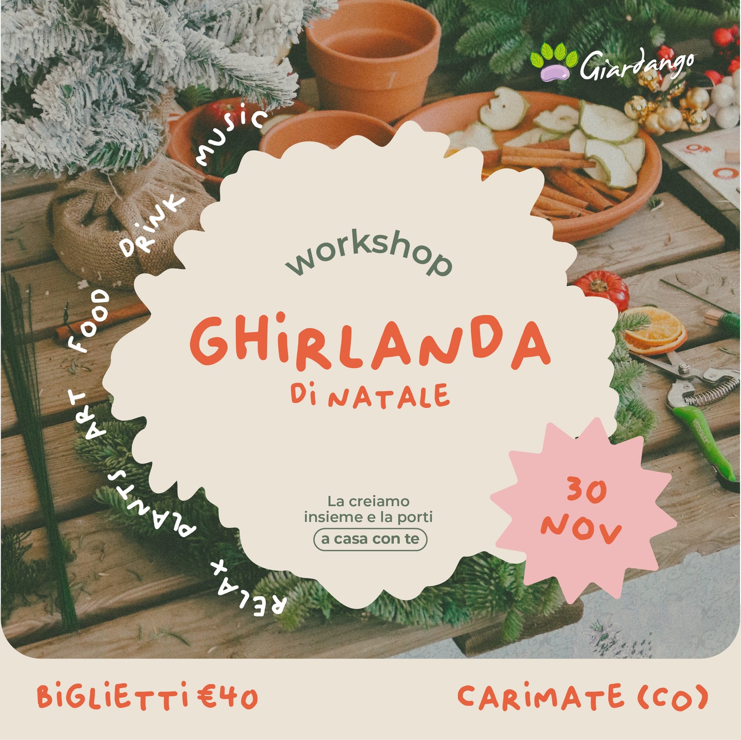 Workshop Ghirlanda di Natale