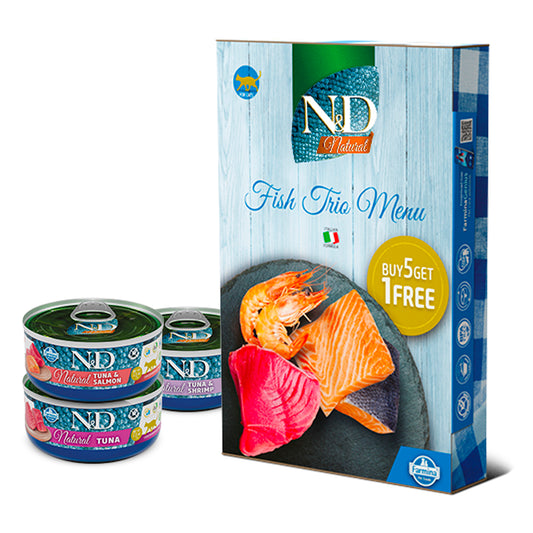 N&D Multipack Natural Fish Trio Menu 6 x 70 g