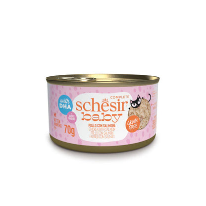 Schesir Baby Filettini di pollo con salmone in brodo 70g