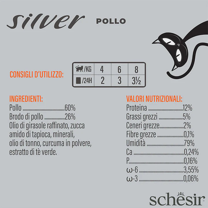 Schesir Silver Filetti di pollo in brodo 70g