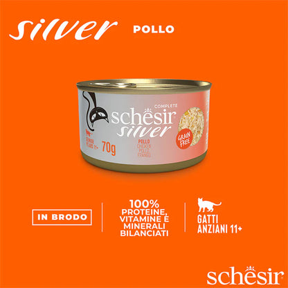 Schesir Silver Filetti di pollo in brodo 70g