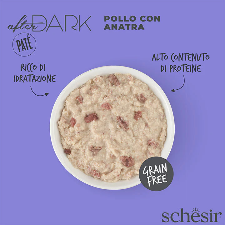 Schesir After Dark Pollo con anatra in paté 80g