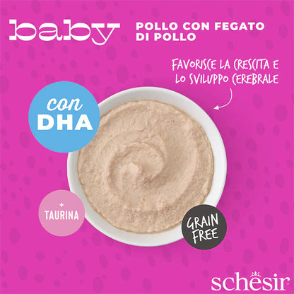 Schesir Baby Pollo con fegato di pollo in mousse 70g