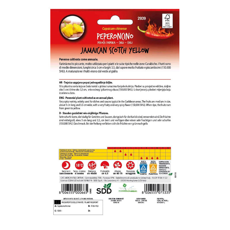 Peperoncino Jamaican Scotch Yellow