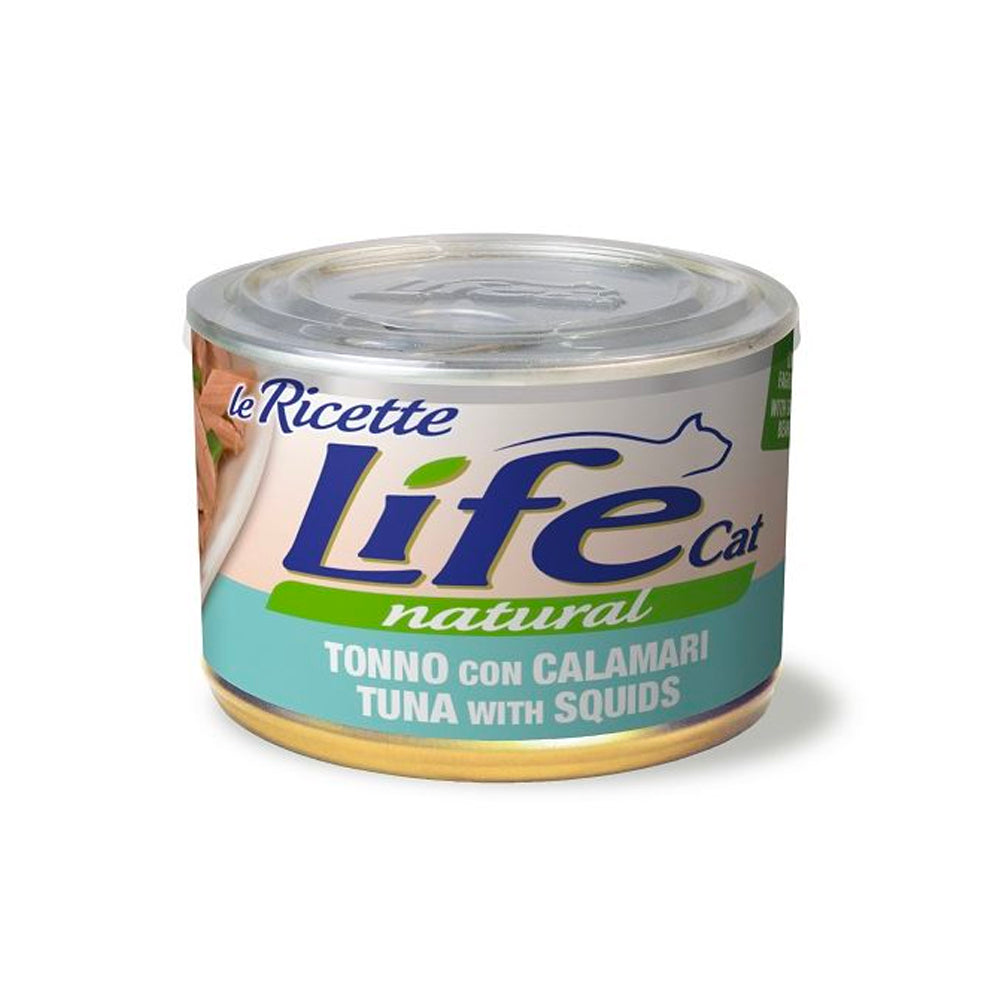 Life Cat Natural Tonno con Calamari e Fagiolini 150 g