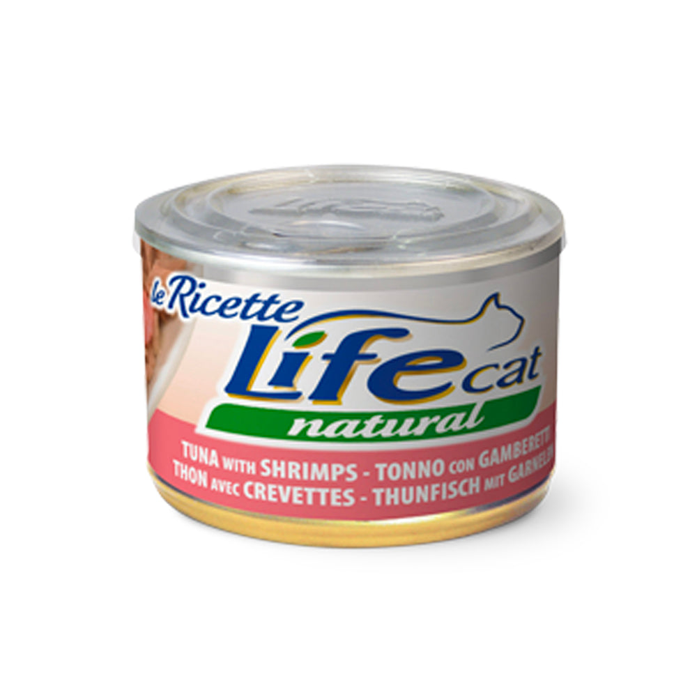 Life Cat Natural Tonno con Gamberetti 150 g