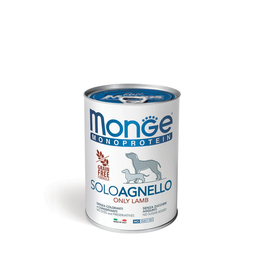 Monge Dog paté con solo agnello 400g - Monoprotein