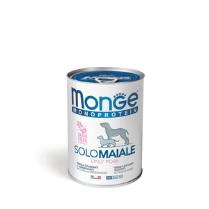 Monge Dog paté con solo maiale 400g - Monoprotein