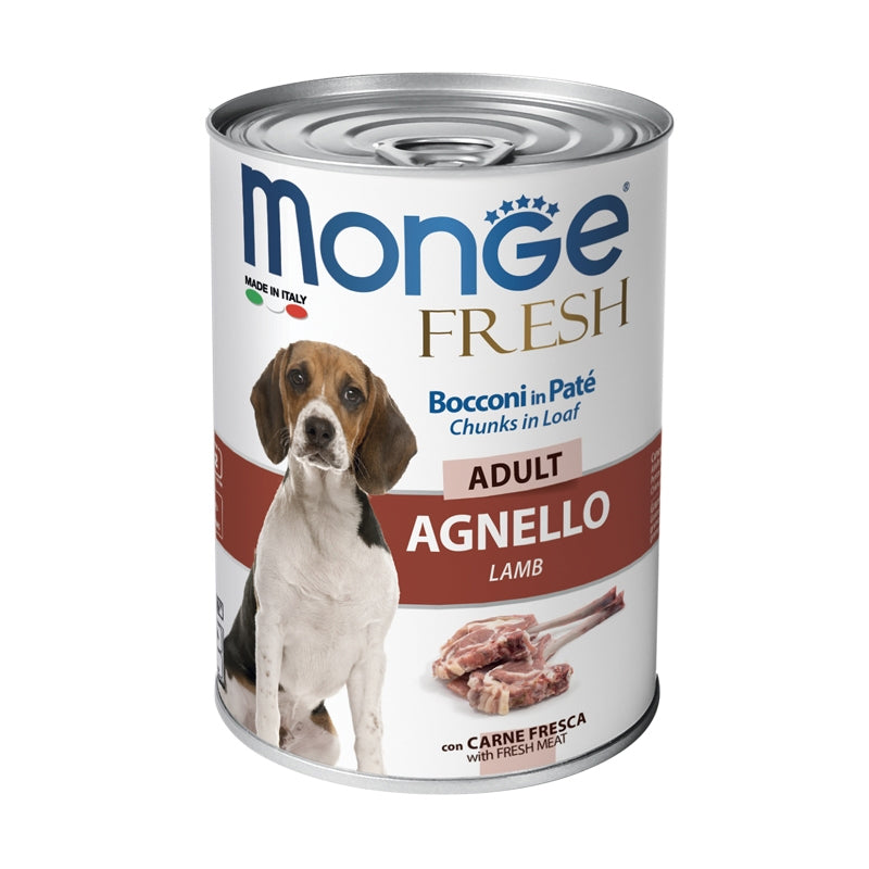 Monge Fresh Adult Bocconi in paté con Agnello