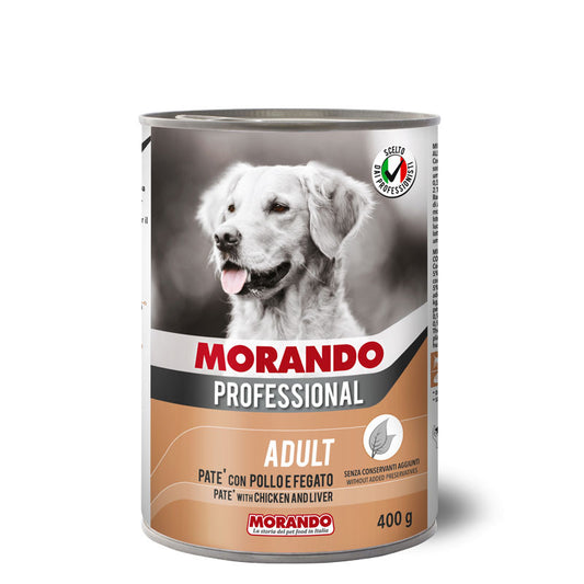 Morando Professional Dog Adult Paté con pollo e fegato 400 g