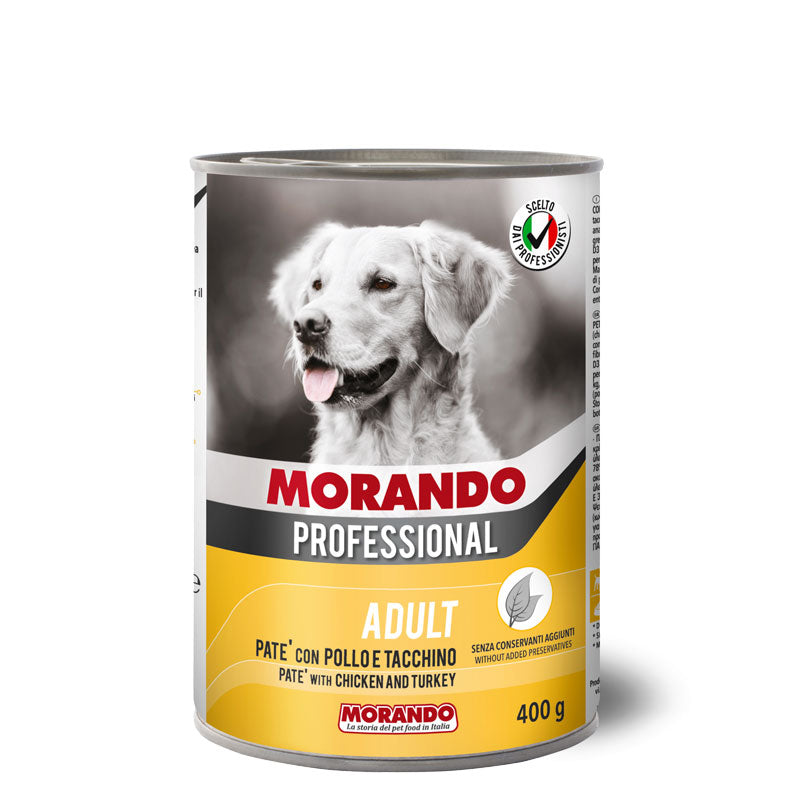 Morando Professional Dog Adult Paté con pollo e tacchino 400 g