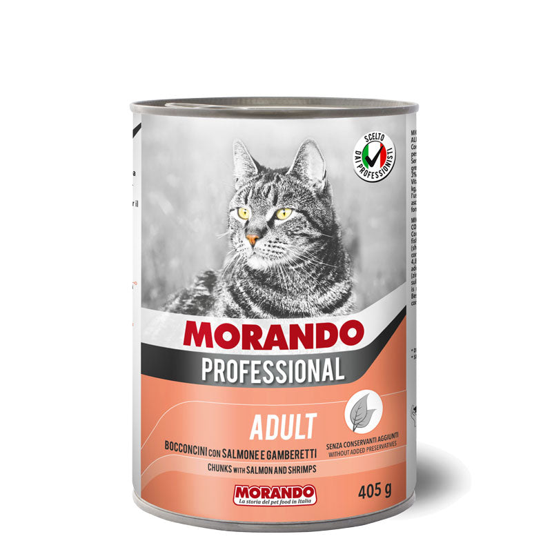 Morando Professional Cat Adult Bocconcini con salmone e gamberetti 400 g