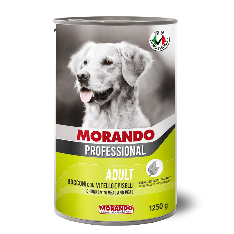 Morando Professional Dog Adult Bocconi con vitello e piselli 405 g