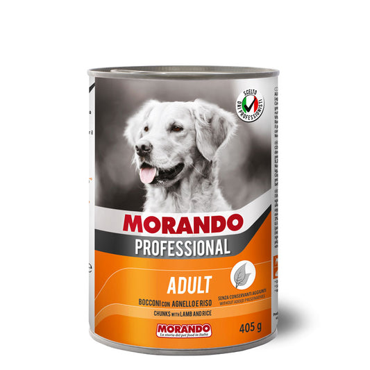 Morando Professional Dog Adult Bocconi con agnello e riso 405 g