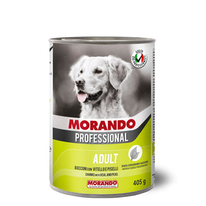 Morando Professional Dog Adult Bocconi con vitello e piselli 405 g