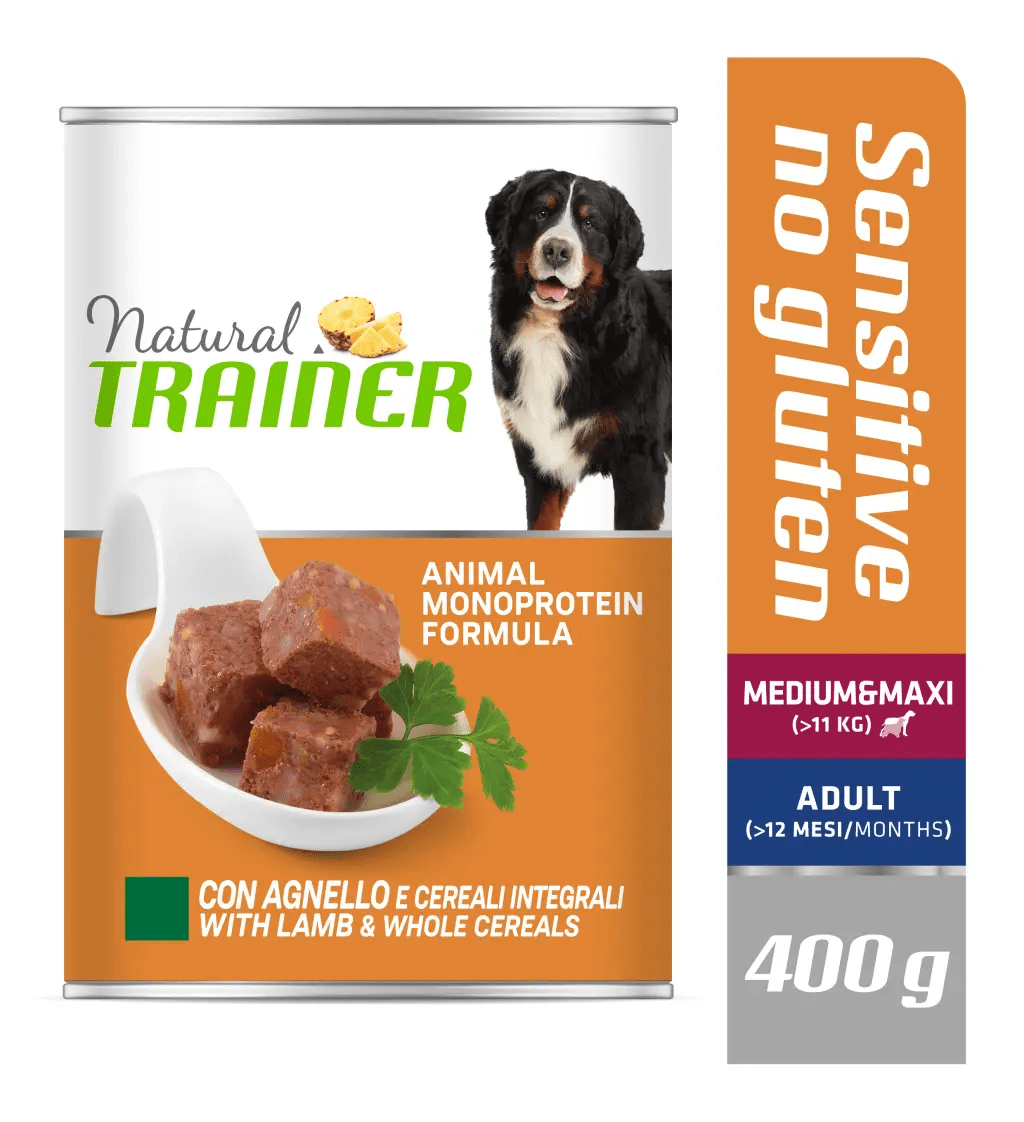 Natural Trainer Sensitive Medium/Maxi Adult con Agnello Wet