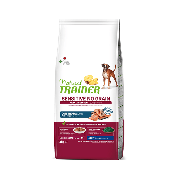 Natural Trainer Sensitive Medium/Maxi Adult con Trota