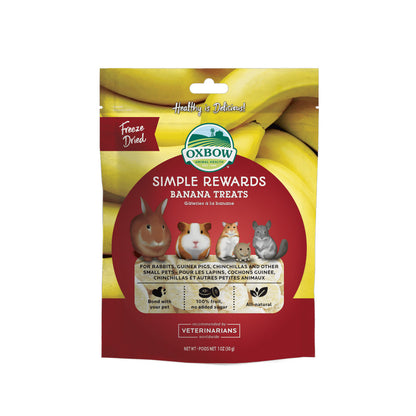 Oxbow Simple Rewards Banana Treats con banana