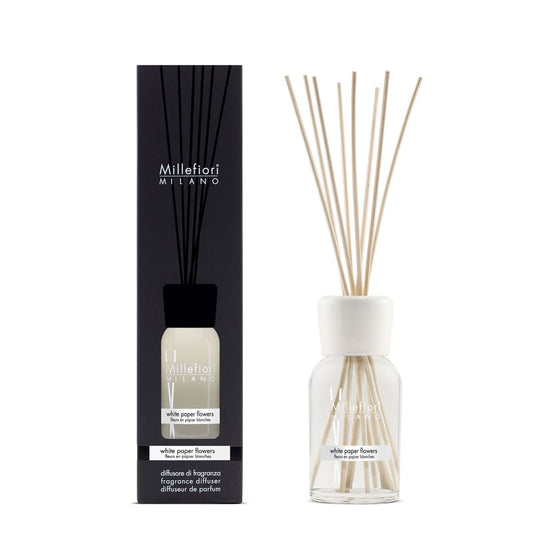 Diffusore a Bastoncini 250 ml White Paper Flowers - Giardango