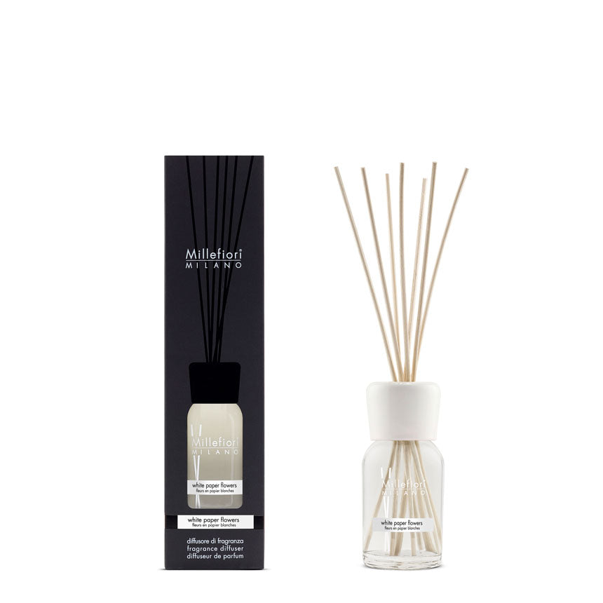 Diffusore a Bastoncini 100 ml White Paper Flowers - Giardango