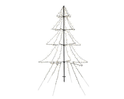 Albero 3D con Luci Bianco Caldo