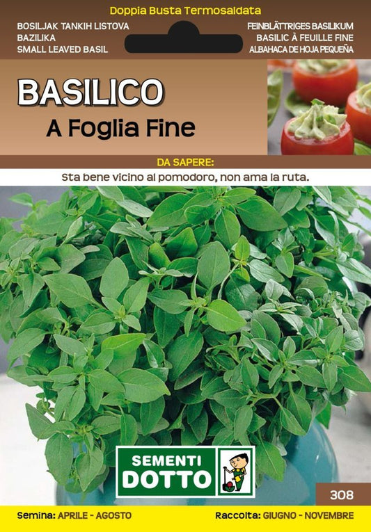 Basilico a Foglia Fine