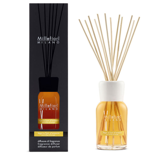 Diffusore a Bastoncini 250 ml Legni & Fiori D'arancio - Giardango