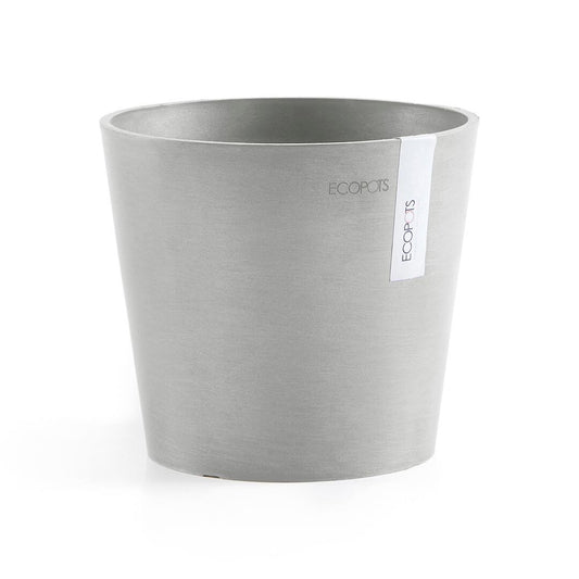 Vaso Tondo Ecopots Amsterdam 17 Grigio Chiaro