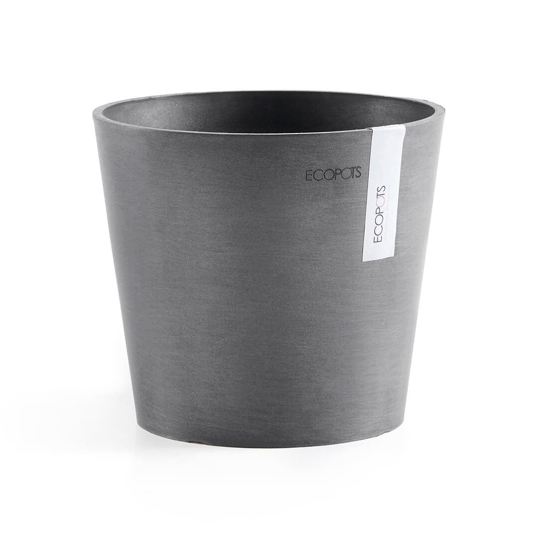 Vaso Tondo Ecopots Amsterdam 17 Grigio