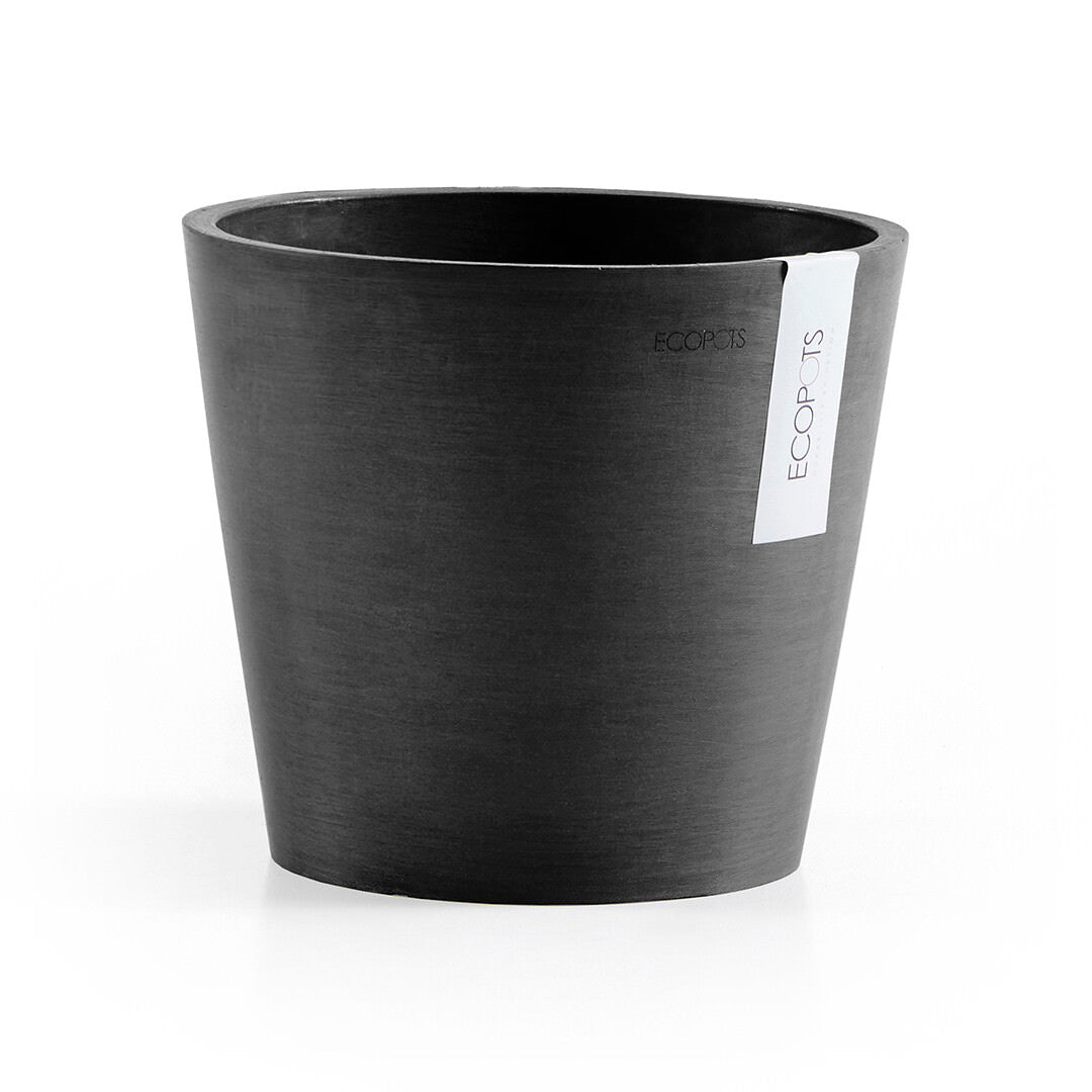 Vaso Tondo Ecopots Amsterdam 20 Grigio Scuro