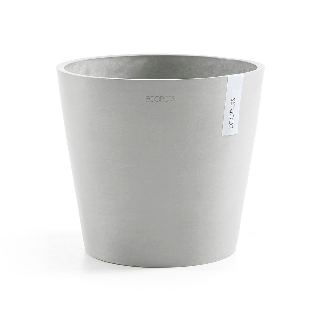 Vaso Tondo Ecopots Amsterdam 30 Grigio Chiaro