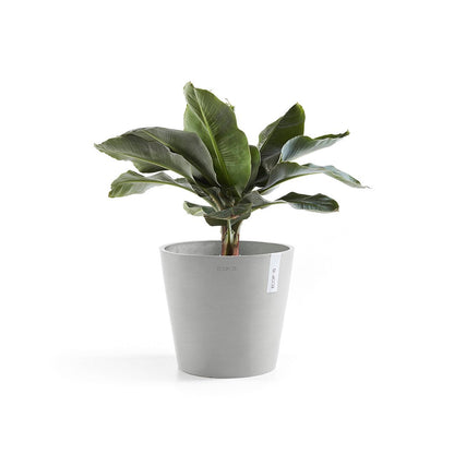 Vaso Tondo Ecopots Amsterdam 40 Grigio Chiaro