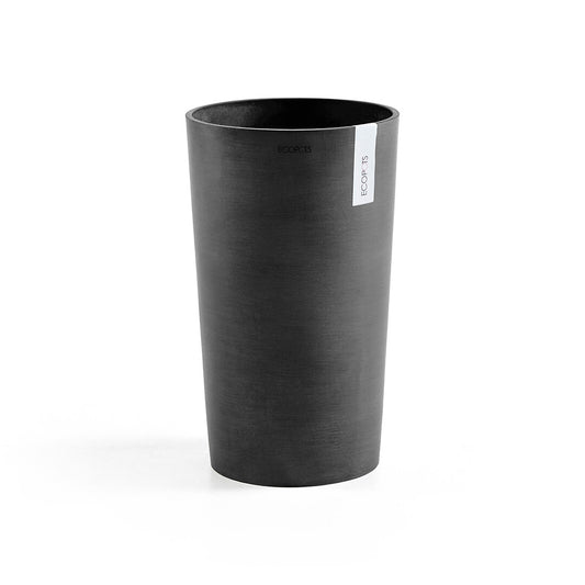 Vaso Tondo Ecopots Amsterdam Mid High 50 Grigio Scuro