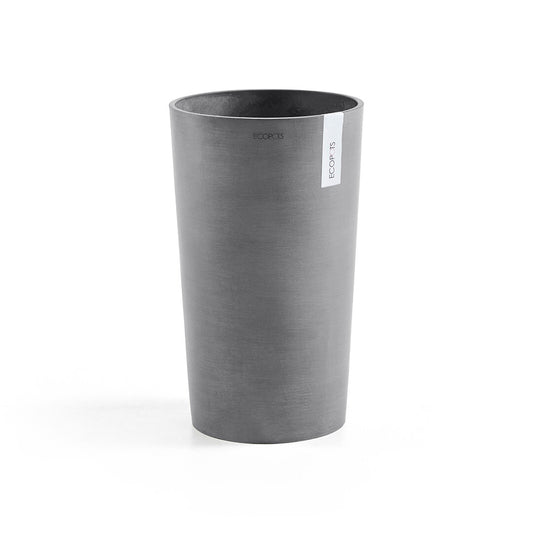 Vaso Tondo Ecopots Amsterdam Mid High 50 Grigio