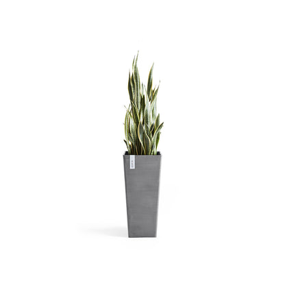 Vaso Squadrato Ecopots Rotterdam High 70 Grigio