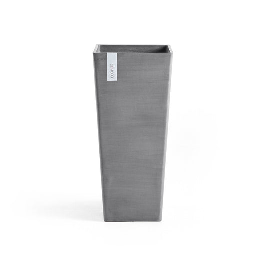 Vaso Squadrato Ecopots Rotterdam High 70 Grigio