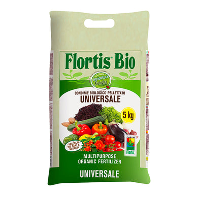 Flortis Bio Concime biologico pellettato universale multiuso in pellet