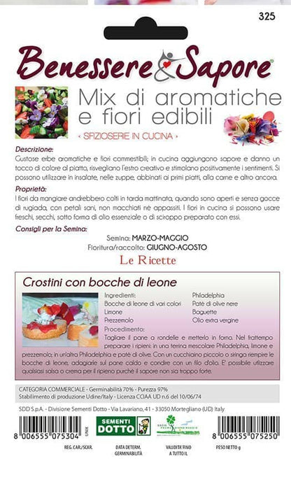 Mix Aromatiche e Fiori Edibili